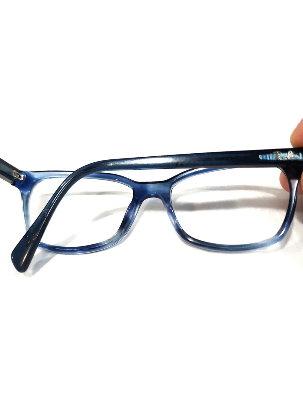 Ray Ban RB5362 8067 Glossy Blue Fade Square Eyeglasses Frame 52-17 140